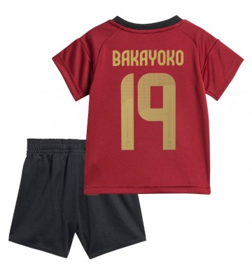 Belgien Johan Bakayoko #19 Hemmakläder Barn EM 2024 Kortärmad (+ Korta byxor)